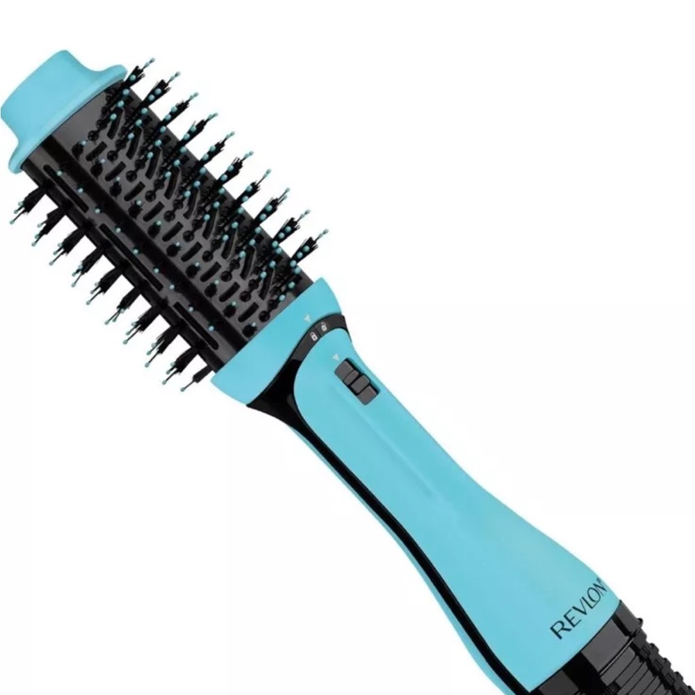 REVLON One-Step Volumizer PLUS Hair Dryer and Hot Air Brush Mint Blue - NIB